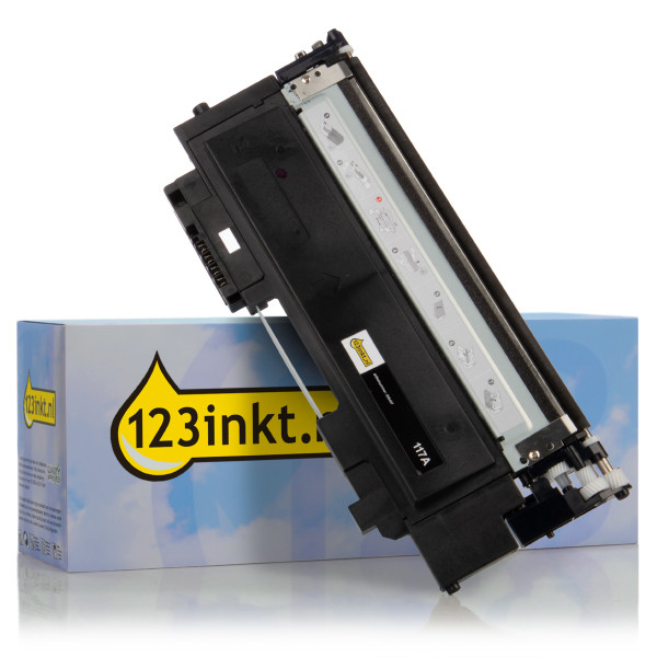 123inkt huismerk vervangt HP 117A (W2070A) toner zwart  W2070AC 055457 - 1