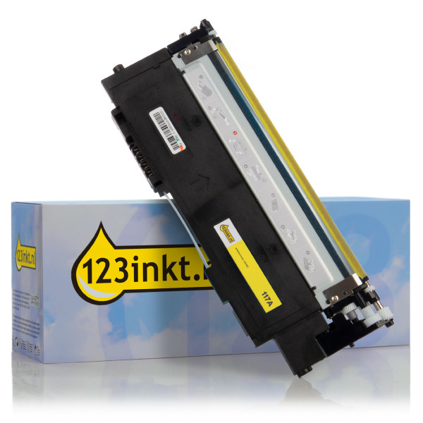 123inkt huismerk vervangt HP 117A (W2072A) toner geel  W2072AC 055463 - 1