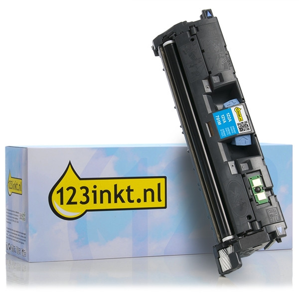 123inkt huismerk vervangt HP 122A (Q3961A) toner cyaan hoge capaciteit Q3961AC 039435 - 1