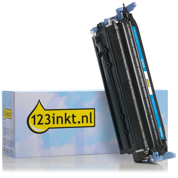 123inkt huismerk vervangt HP 124A (Q6001A) toner cyaan Q6001AC 039547 - 1