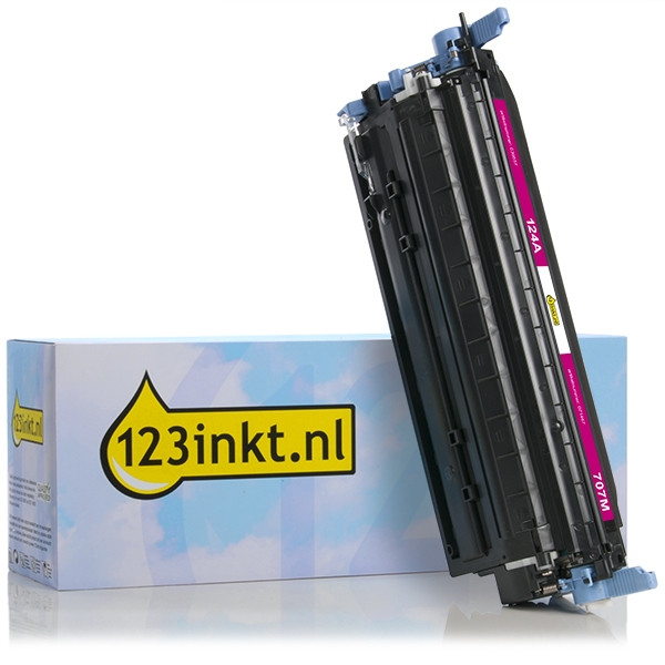 123inkt huismerk vervangt HP 124A (Q6003A) toner magenta Q6003AC 039557 - 1