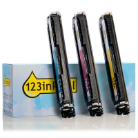 123inkt huismerk vervangt HP 126A (CF341A) multipack cyaan/magenta/geel