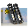 123inkt huismerk vervangt HP 128A (CE320AD) toner zwart dubbelpak