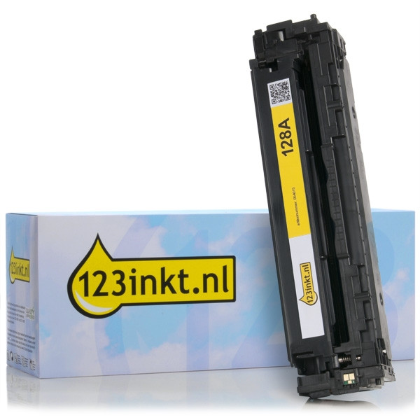 123inkt huismerk vervangt HP 128A (CE322A) toner geel 054015 - 1