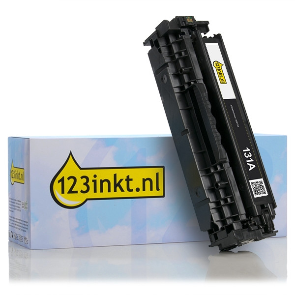 123inkt huismerk vervangt HP 131A (CF210A) toner zwart CF210AC 054153 - 1