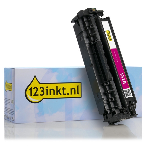 123inkt huismerk vervangt HP 131A (CF213A) toner magenta CF213AC 054161 - 1