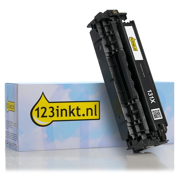 123inkt huismerk vervangt HP 131X (CF210X) toner zwart hoge capaciteit CF210XC 054155 - 1