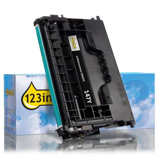 123inkt huismerk vervangt HP 147Y (W1470Y) toner zwart extra hoge capaciteit 093075 - 1
