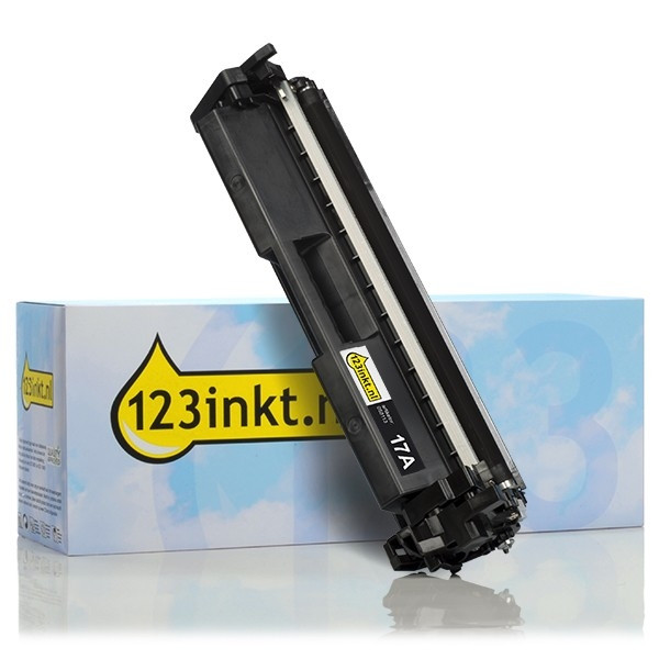 123inkt huismerk vervangt HP 17A (CF217A) toner zwart zonder chip CF217AC 055113 - 1