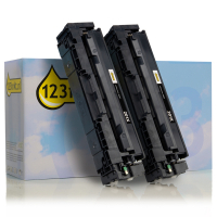 123inkt huismerk vervangt HP 201X (CF400XD) toner zwart hoge capaciteit dubbelpak CF400XDC 132176
