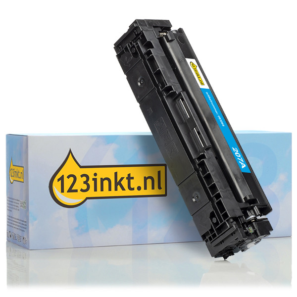 123inkt huismerk vervangt HP 207A (W2211A) toner cyaan W2211AC 093045 - 1