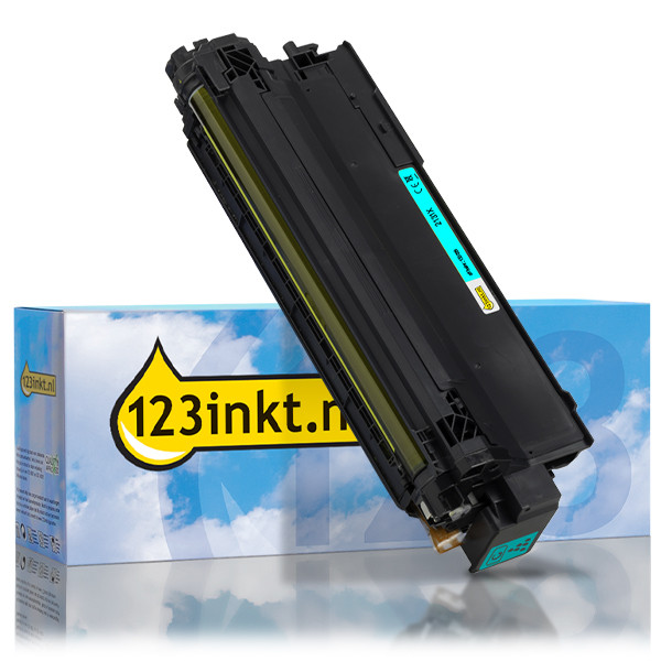 123inkt huismerk vervangt HP 213X (W2131X) toner cyaan hoge capaciteit W2131XC 133039 - 1
