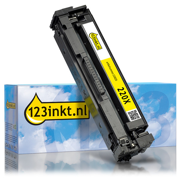 123inkt huismerk vervangt HP 220X (W2202X) toner geel hoge capaciteit 133025 - 1
