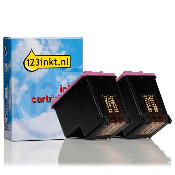 123inkt huismerk vervangt HP 301XL (D8J46AE) dubbelpak kleur hoge capaciteit 044339 - 1