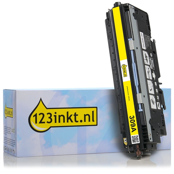 123inkt huismerk vervangt HP 309A (Q2672A) toner geel Q2672AC 039335 - 1