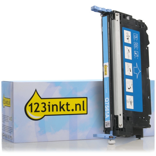 123inkt huismerk vervangt HP 314A (Q7561A) toner cyaan Q7561AC 039566 - 1