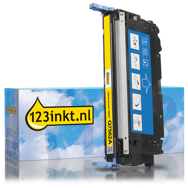 123inkt huismerk vervangt HP 314A (Q7562A) toner geel 039571 - 1
