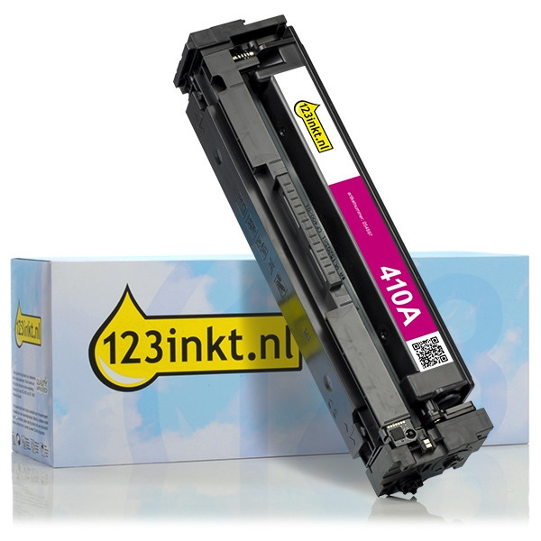 123inkt huismerk vervangt HP 410A (CF413A) toner magenta CF413AC 054897 - 1