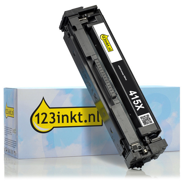 123inkt huismerk vervangt HP 415X (W2030X) toner zwart hoge capaciteit 000609 - 1