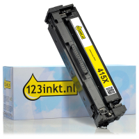 123inkt huismerk vervangt HP 415X (W2032X) toner geel hoge capaciteit