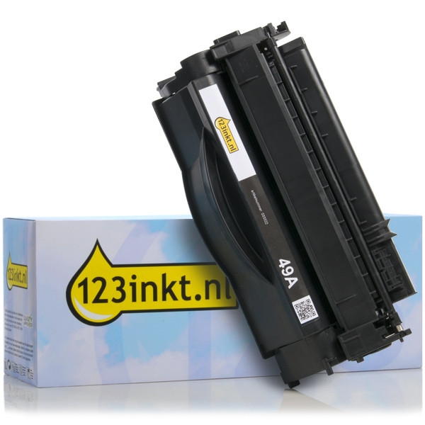 123inkt huismerk vervangt HP 49A (Q5949A) toner zwart Q5949AC 033322 - 1