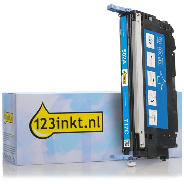 123inkt huismerk vervangt HP 502A (Q6471A) toner cyaan Q6471AC 039586 - 1