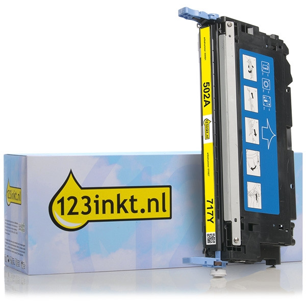 123inkt huismerk vervangt HP 502A (Q6472A) toner geel Q6472AC 039591 - 1