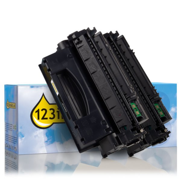 123inkt huismerk vervangt HP 51XD (Q7551XD) toner zwart hoge capaciteit dubbelpak Q7551XDC 132195 - 1
