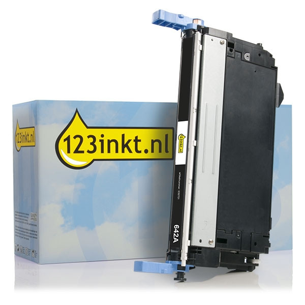 123inkt huismerk vervangt HP 642A (CB400A) toner zwart CB400AC 039701 - 1