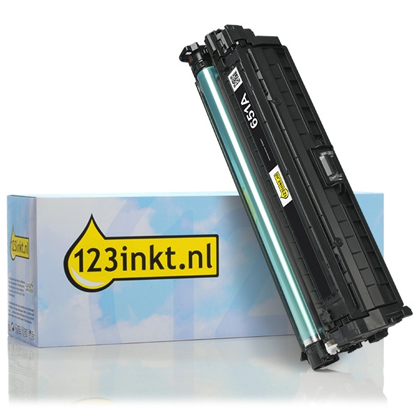 123inkt huismerk vervangt HP 651A (CE340A) toner zwart CE340AC 054657 - 1