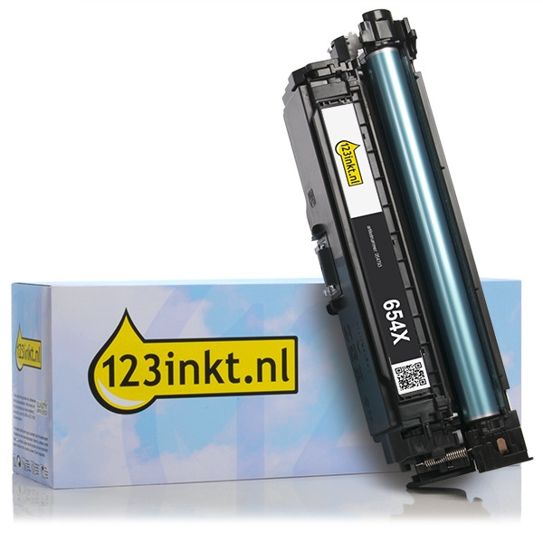 123inkt huismerk vervangt HP 654X (CF330X) toner zwart hoge capaciteit CF330XC 054793 - 1