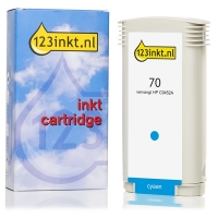 123inkt huismerk vervangt HP 70 (C9452A) inktcartridge cyaan C9452AC 030821