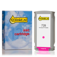 123inkt huismerk vervangt HP 728 (F9J66A) inktcartridge magenta hoge capaciteit F9J66AC 044493