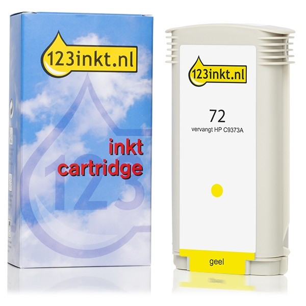 123inkt huismerk vervangt HP 72 (C9373A) inktcartridge geel hoge capaciteit C9373AC 030899 - 1