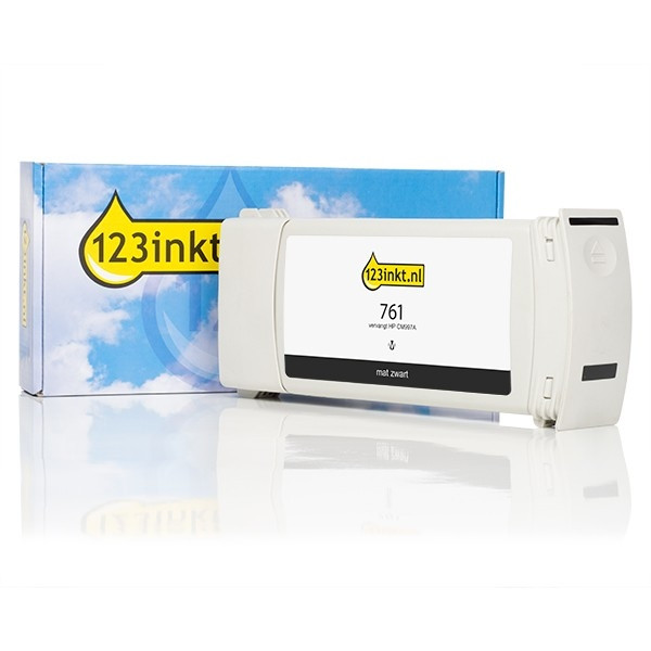 123inkt huismerk vervangt HP 761 (CM997A) inktcartridge mat zwart hoge capaciteit CM997AC 044057 - 