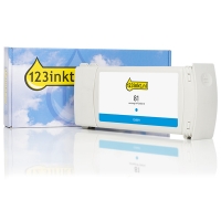 123inkt huismerk vervangt HP 81 (C4931A) inktcartridge cyaan C4931AC 031451