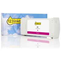 123inkt huismerk vervangt HP 81 (C4932A) inktcartridge magenta C4932AC 031461