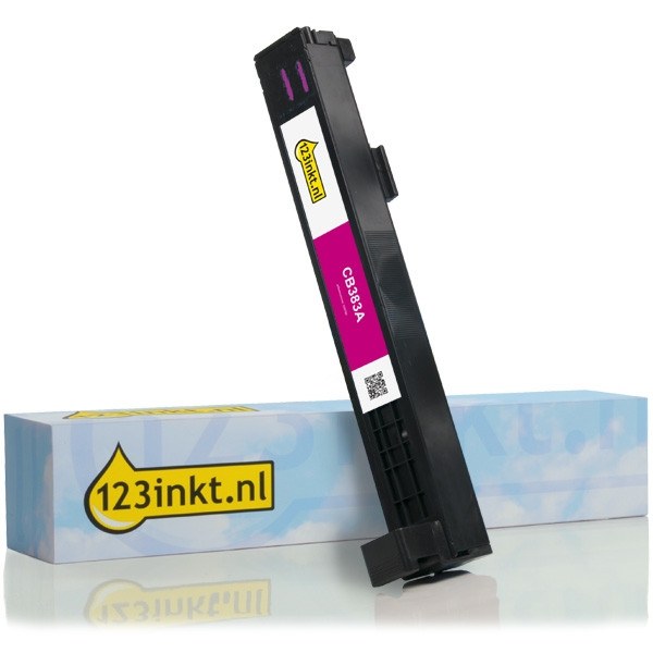 123inkt huismerk vervangt HP 824A (CB383A) toner magenta CB383AC 039795 - 1