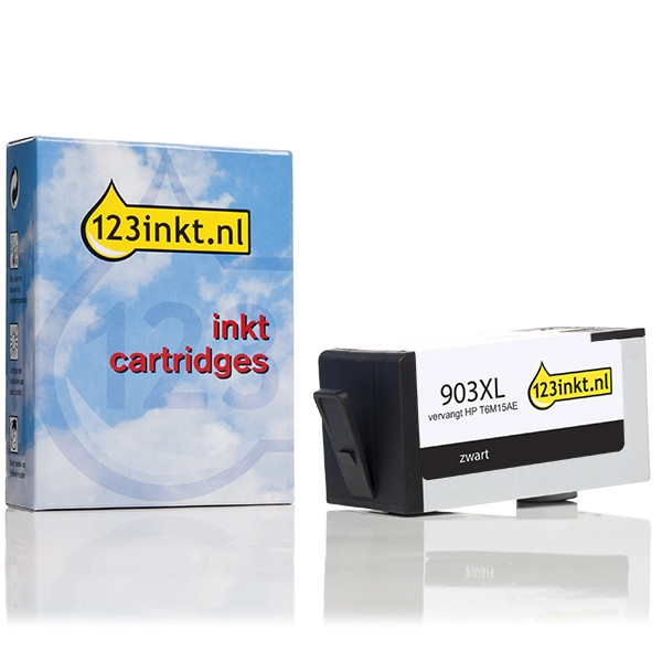 123inkt huismerk vervangt HP 903XL (T6M15AE) inktcartridge zwart hoge capaciteit 044583 - 1