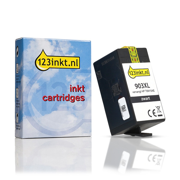 123inkt huismerk vervangt HP 903XL (T6M15AE) inktcartridge zwart hoge capaciteit 093183 - 1