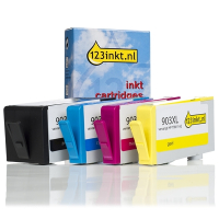 123inkt huismerk vervangt HP 903XL multipack zwart/cyaan/magenta/geel