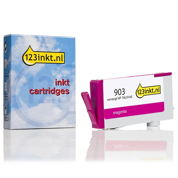 123inkt huismerk vervangt HP 903 (T6L91AE) inktcartridge magenta 044591 - 1