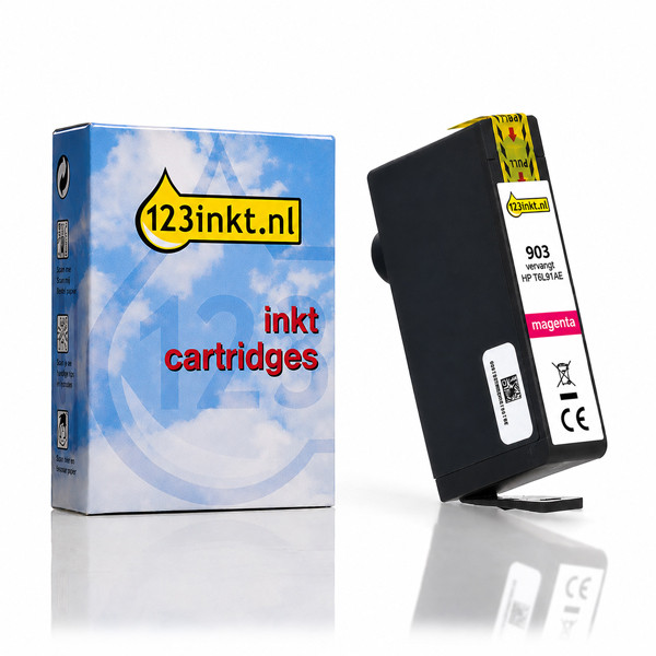 123inkt huismerk vervangt HP 903 (T6L91AE) inktcartridge magenta 093180 - 1