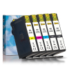 123inkt huismerk vervangt HP 903 multipack + extra zwart: 2 x zwart + 3 kleuren 160740 - 1