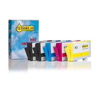 123inkt huismerk vervangt HP 903 multipack 2x zwart + 3 kleuren  160740