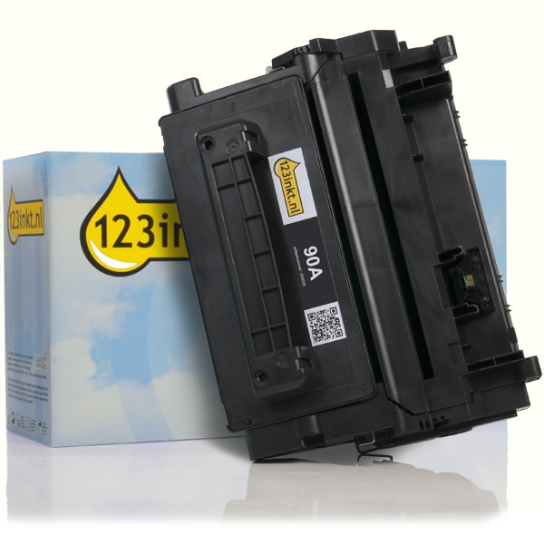 123inkt huismerk vervangt HP 90A (CE390A) toner zwart CE390AC 054029 - 1