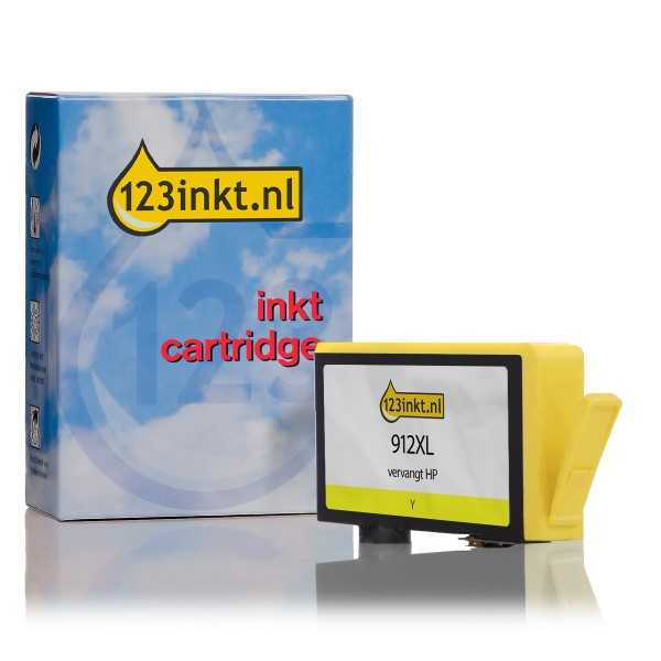 123inkt huismerk vervangt HP 912XL (3YL83AE) inktcartridge geel hoge capaciteit 3YL83AEC 055429 - 1