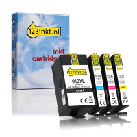 123inkt huismerk vervangt HP 912XL multipack zwart/cyaan/magenta/geel 160197