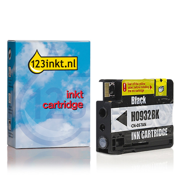 123inkt huismerk vervangt HP 932 (CN057AE) inktcartridge zwart CN057AEC 000519 - 1