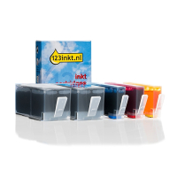 123inkt huismerk vervangt HP 934XL / HP 935XL multipack 2x zwart + 3 kleuren  160747